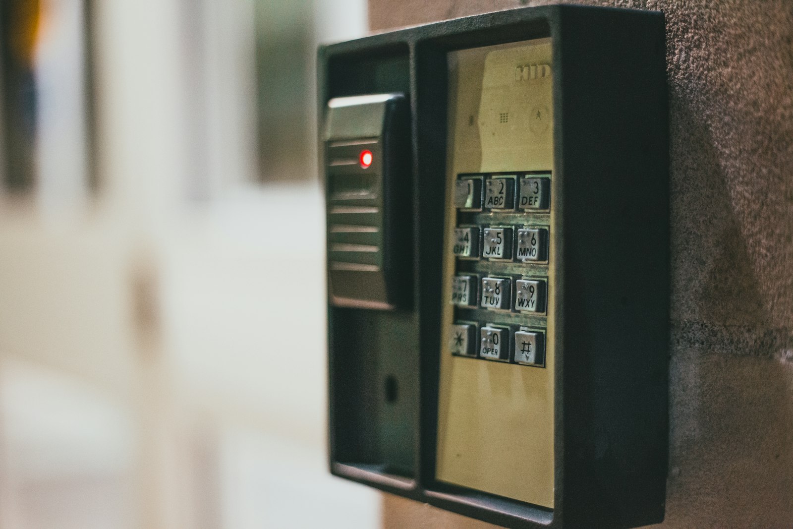 Access control card reader and keypad